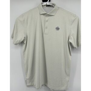 Turtleson PGA Of America Short Sleeve Golf Polo Shirt Yellow Men's Size Large